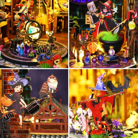 Spilay DIY magic diy house ミニチュア ドールハウスキット Magic forest