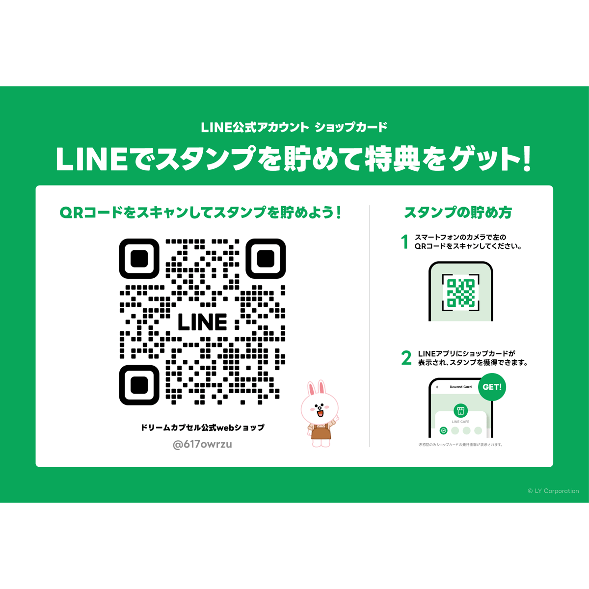ショップポイント付与＆交換【LINEショップカード】※このページのみの注文不可 | ドリームカ...