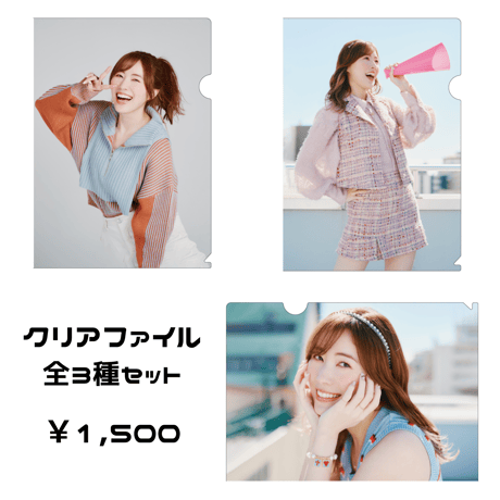 松井珠理奈 クリアファイル 全3種セット《ドリームカプセル限定》