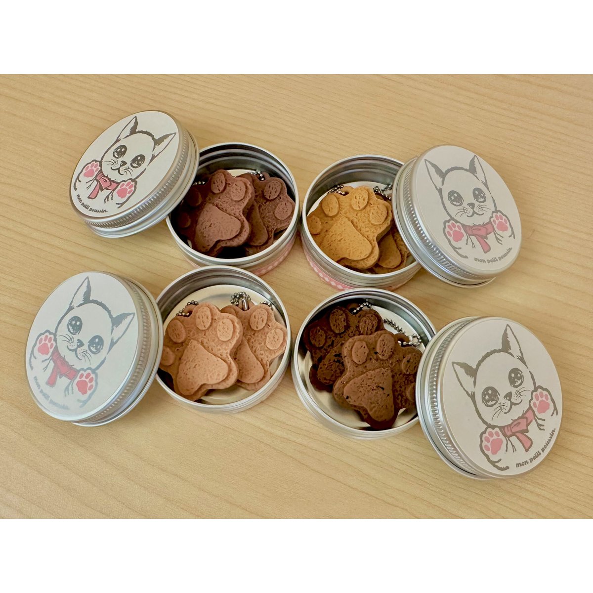 チョコレート スイーツと優しいお色のブラウン フロッキー猫ちゃんのピアス♡ 51Xlf1ZGZDL._SL500_.jpg