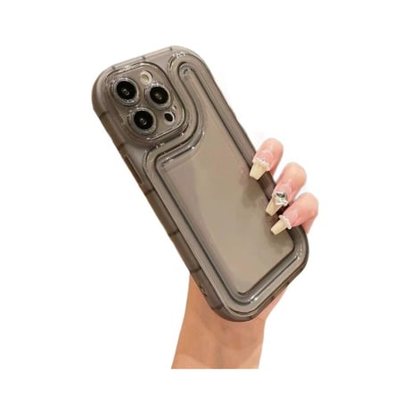 CUTECASE透明エアバッグ iPhone16Pro/16plusケースiPhoneSE/15/14Pro/13miniカバー おしゃれさんにおすすめC1010