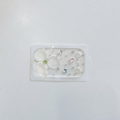CUTECASE ダイヤ カメラ保護カバー iPhone17Pro iPhone17ProMax ハンドメイド ガラスレンズフィルム 傷から保護 iPhoneをカスタマイズ CM6273