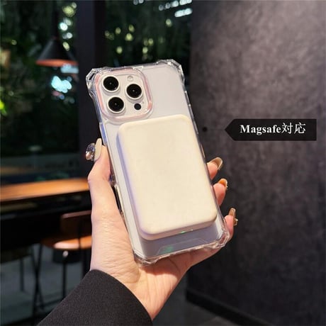 CUTECASEロングストラップ iPhone16Pro/16eケース 四角耐衝撃 MagSafe対応 iPhone15promax/14plus/13クリアケース 黄ばまない CM5406