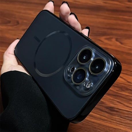 CUTECASE強力マグネット iPhone16pro/16promaxケース ワイヤレス充電 耐衝撃iPhone15pro/14/13カバー カメラ保護 艶感 耐久性 CM5340