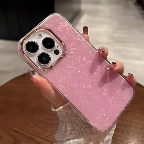 CUTECASEiPhone16Pro/16ケース シェル キラキラ iPhone15Pro/14Pro/13ケース 大人可愛い 上品 大人気 CM4680