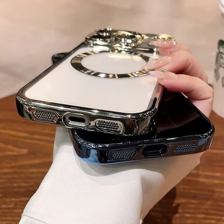 CUTECASE メタル iPhone17ProMax/17Proケース MagSafe対応 クリア iPhone17/16Pro/15Proカバー カメラ保護 軽量 持ち運びやすいCM6171