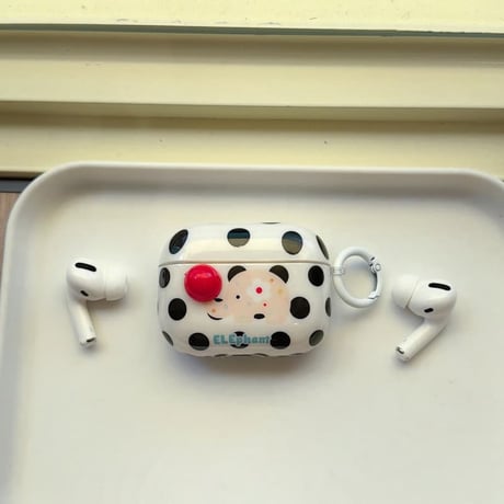 CUTECASE 象 Airpods Pro3ケース 可愛すぎる Airpods 4/3カバーケース AirpodsPro2/1 かわいい ギフトにおすすめ CM6402