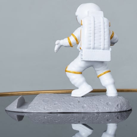 CUTECASE新しい高品質のオリジナリティ宇宙飛行士の電話ホルダー宇宙飛行士のPCホルダーデスクトップの装飾アートウェア電話アクセサリー宇宙愛好家のための驚くべき素敵な贈り物C6022