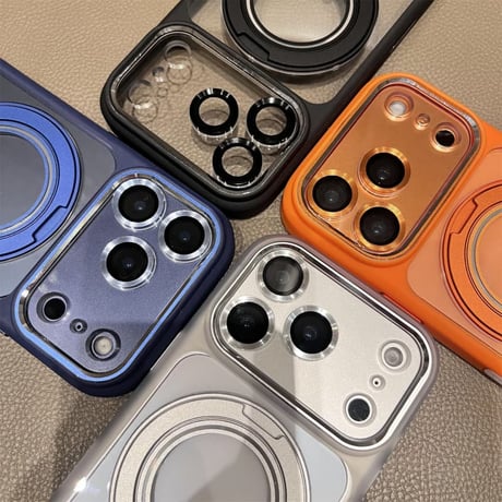 CUTECASE高機能高品質 iPhone17pro/17promaxケース MagSafeリングスタンド iPhone16/15/14シリーズカバー 耐衝撃 レンズカバー付CM5751