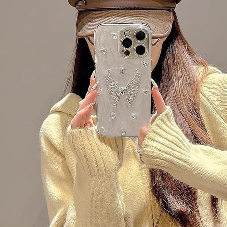 CUTECASEダイヤ iPhone16/16Proケース おしゃれ 豪華 iPhone15/14/13/12Proカバー 女子力高い耐久性ある CM4975