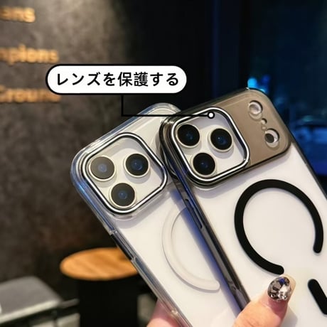 CUTECASE iPhone17Pro/17ケース カメラコントロールカバー付 iPhone17Air 17Promaxケース MagSafe対応 高透明黄ばまないCM5658