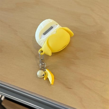 CUTECASEバナナ Airpods4ケース ギフトにおすすめ airpods3/2カバー AirpodsPro2ケース キーチェーン付き かわいい果物デザインCM5423