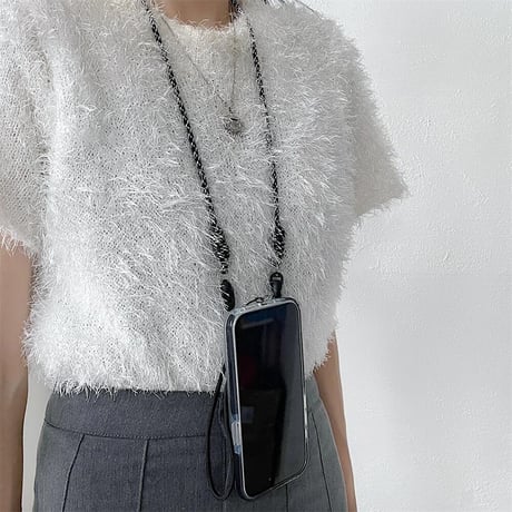 CUTECASE Magsafe対応 ショルダーストラップ シンプル風 かわいい ギフトにおすすめ 人気 多機能 CM4434
