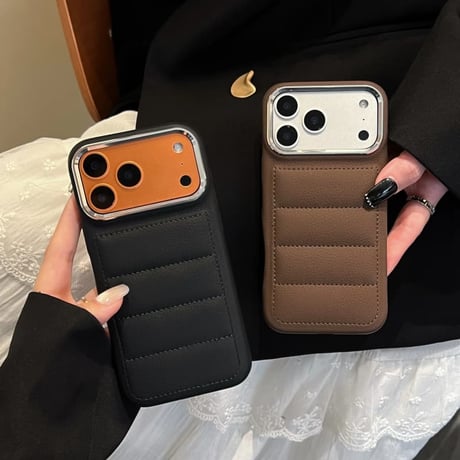 CUTECASE ダウンジャケット風 iPhone17ProMax/17Proケース キルティング レザー iPhone17/Air/16ProMaxカバー 耐衝撃耐久性 CM5745