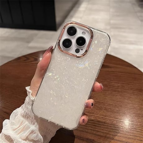 CUTECASEiPhone16Pro/16ケース シェル キラキラ iPhone15Pro/14Pro/13ケース 大人可愛い 上品 大人気 CM4680