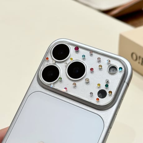 CUTECASE ダイヤレンズカバー iPhone17ProMax/17Pro/7カメラレンズフィルム 金属製 おしゃれ 頑丈 キラキラ 耐久性耐衝撃 CM5761