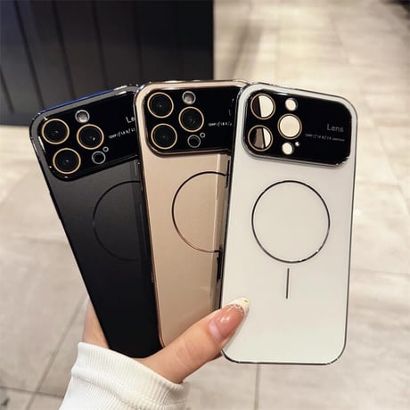 CUTECASE耐衝撃耐久性 iPhone16pro/16promaxカバー レンズ保護 Magsafe対応 iPhone15pro/14/13カバー 丈夫 高級感 CM5372