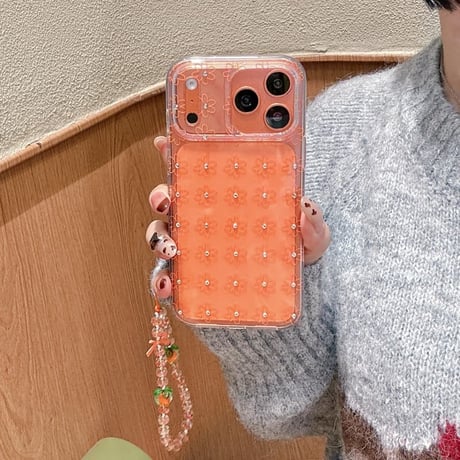 CUTECASE ダイヤデコ iPhone17Promaxケース クリア iPhone17pro/16/15Proカバー ストラップ オシャレCM5854