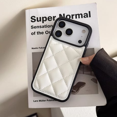 CUTECASE 高級感 iPhone17Pro/17ケース キルティングデザイン iPhone16/15promax/14/13proカバー 上品 オシャレ セレブ愛用CM5876