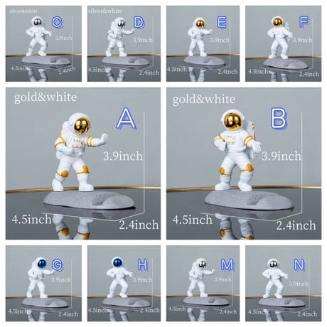CUTECASE新しい高品質のオリジナリティ宇宙飛行士の電話ホルダー宇宙飛行士のPCホルダーデスクトップの装飾アートウェア電話アクセサリー宇宙愛好家のための驚くべき素敵な贈り物C6022