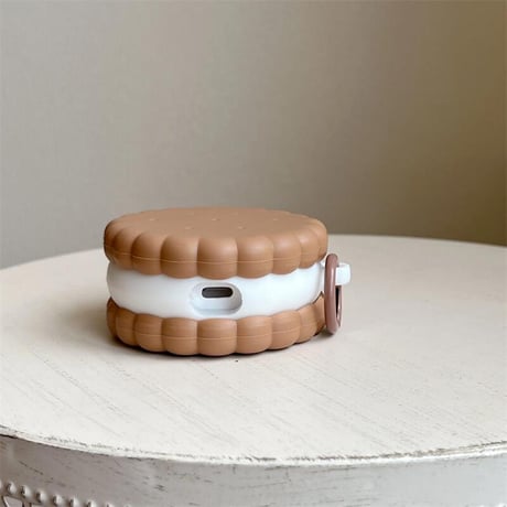 CUTECASE クッキー Airpods4ケース プレゼントにおすすめ AirpodsPro2ケース airpods3/2ケース リング付 食べ物デザインCM5490