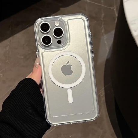 CUTECASE Magsafe対応 iPhone15/15promaxケース 黄ばまない 透明 iPhone14/13pro/12promaxケース シンプル 耐衝撃CM4429