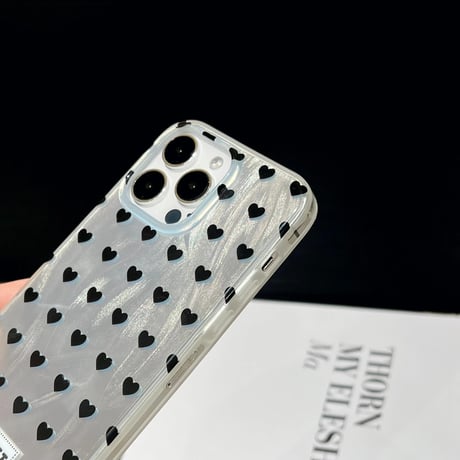 CUTECASEハート柄 iPhone15/15proケース キラキラ光る iPhone14/13pro/12ケース かわいい 女子に人気CM4065