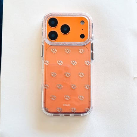 CUTECASE ダブルハートiPhone17Promaxケース キラキララメ iPhone17pro/16/15Proカバー パールストラップ 高級感CM5834