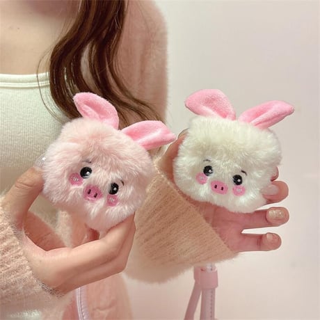 CUTECASE豚 Airpods４ケース ふもふも Airpods3/pro2カバー 可愛すぎる ギフトにおすすめ CM4971