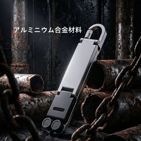 CUTECASE キーホルダー型デザイン、アルミニウム合金とシリコン製の折りたたみ式携帯用スマホホルダーミニキーホルダー型スタンドCT11