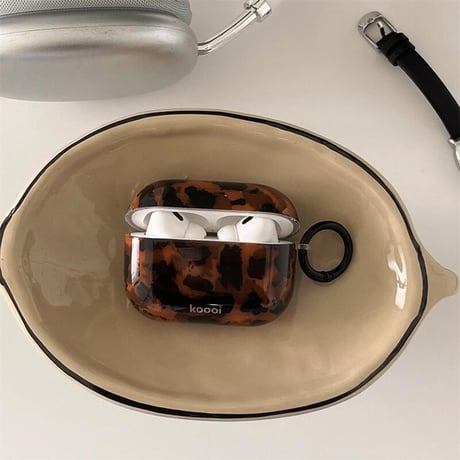CUTECASE琥珀色 Airpods 4ケース 大人気 シック AirpodsPro2/Pro1 Airpods3/2カバー大人可愛い リング付 ギフトにおすすめ CM4764