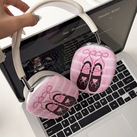 CUTECASE バレエシューズ AirPodsMax2/1ケース 指紋/汚れ防止 エアーポッズ マックス専用カバー ギフトに最適 大人可愛いCM5221