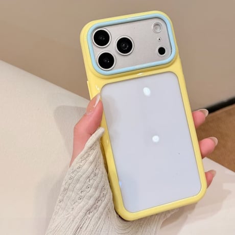 CUTECASE カラーフレーム iPhone17/17Proケース ストラップ付 iPhone16Pro/15proMaxケース 頑丈 黄ばまないCM6512