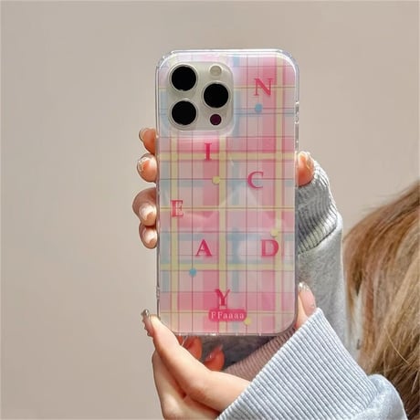 CUTECASE ボタングリップ付 iPhone16/16proケース スタンド機能 アイフォン14/13pro/12ケース ピンク 可愛いCM4575