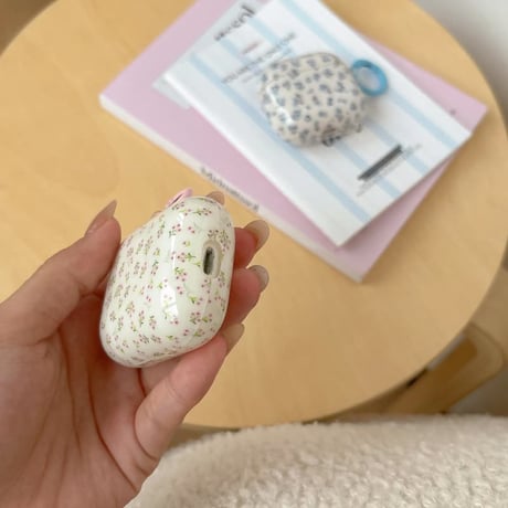 CUTECASE 韓国っぽ AirpodsPro3ケース 花柄 Airpods4カバー AirpodsPro2/Pro1カバー リング付き オシャレさんにおすすめCM6536