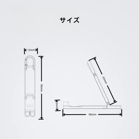 CUTECASE キーホルダー型デザイン、アルミニウム合金とシリコン製の折りたたみ式携帯用スマホホルダーミニキーホルダー型スタンドCT11