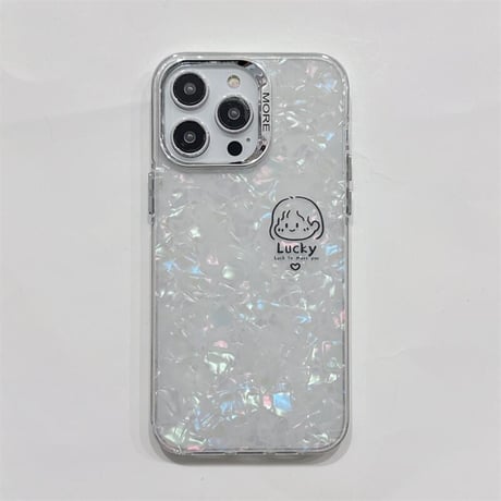 CUTECASE恋人への贈り物漫画のカップルのアバターiphone15proケース あなたに出会えて幸運ですiPhone13/14Pro 携帯ケースC6017