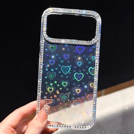 CUTECASEキラキラ光る iPhone17/17Proケース ジュエリライン iPhone16/15PromaX/14カバー 透明黄ばまない 美しい輝く CM5839