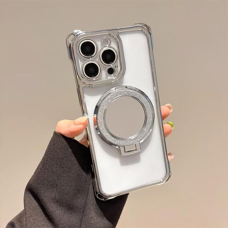 CUTECASE鏡リングスタンド付 iPhone16pro/16ケース ショルダーチェーン iPhone15/14pro/13promaxカバー 女子力高い 多機能便利 CM5163