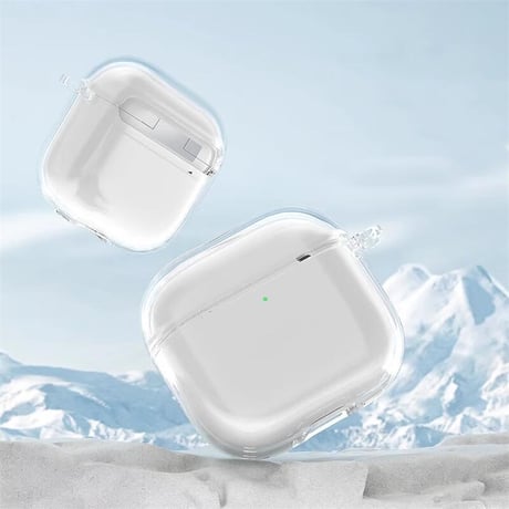 CUTECASE透明 Airpods 4 ケース ストラップ付 AirpodsPro2/Pro1カバー Airpods3/2 黄ばみにくいCM4692