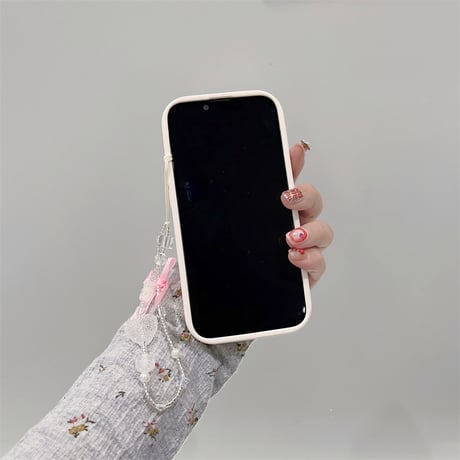 CUTECASEハート柄 iPhone15/15proケース ストラップ付 iPhone14/13pro/12ケース 頑丈 女子力アップ CM3987