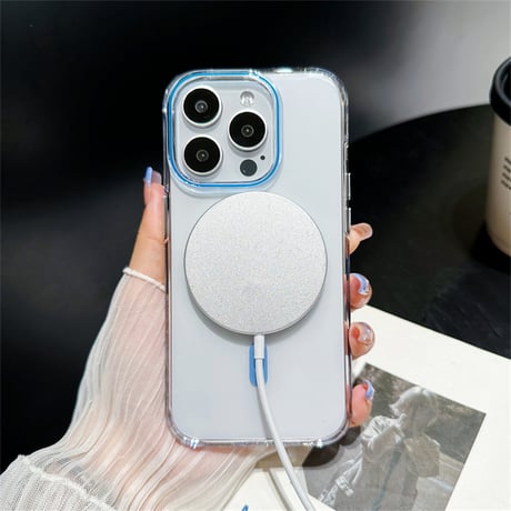 CUTECASE 透明高機能magsafe 充電iPhone15/15Promaxケース 高品質黄ばまない iPhone14Pro/13proケース 滑り止め 丈夫 C6010
