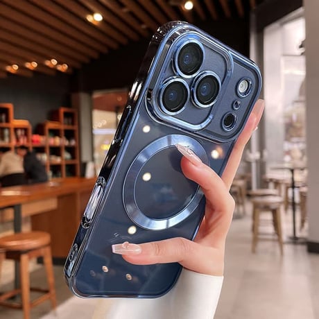 CUTECASE メタル iPhone17ProMax/17Proケース MagSafe対応 クリア iPhone17/16Pro/15Proカバー カメラ保護 軽量 持ち運びやすいCM6171