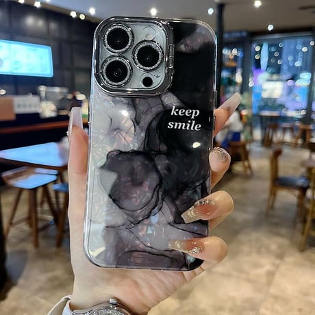 CUTECASE暈し染めカラー iPhone16promax/17カバー キラキラカメラカバースタンド iPhone15pro/14/13ケース シック オシャレ 多機能CM5601
