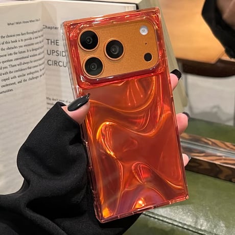 CUTECASE スクエア iPhone17ProMax/17Proケース 高級感光る iPhone16Pro/15Promaxカバー お洒落 存在感抜群 CM5925