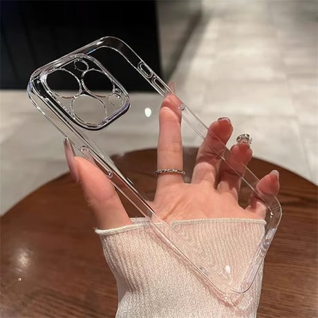 CUTECASE黄ばまない クリアiPhone16Pro/16Plusケース 軽量薄型 iPhone15/14Pro/13promaxケース ハード 頑丈 CM4652