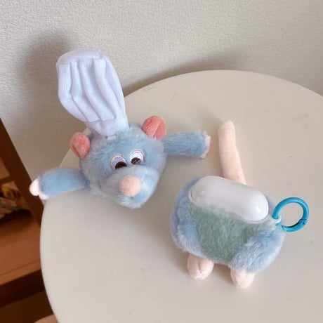 CUTECASE ネズミぬいぐるみ Airpods Pro3ケース キュート Airpods4/3ケース AirpodsPro2/Pro1カバー 可愛い プレゼントにおすすめ CM5880