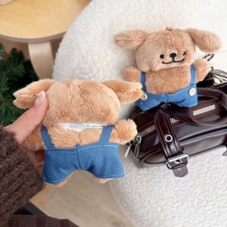 CUTECASE 熊ちゃんぬいぐるみ エアーポッズプロ3ケース キュート Airpods4/3ケース AirpodsPro2/Pro1カバー 可愛い プレゼントにおすすめ CM5890