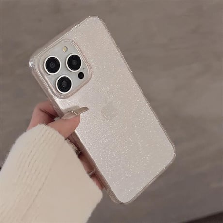 CUTECASE定番 iPhone16pro/16promaxケース キラキララメ iPhone15pro/14pro/13/12カバー 黄ばまない クリアケース CM5085