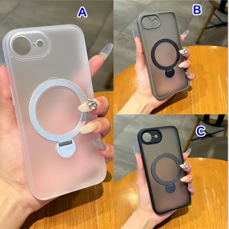CUTECASEiPhone16ケース 高品質多機能 Magsafeリングスタンド iPhone16Promax/15pro/14ケース 指紋防止 黄ばまない 耐衝撃 男女向け CM5135